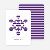 Striped Snowflake - Royal Purple