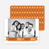 New Year Star Cards - Orange