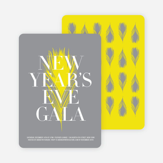 New Year’s Eve Gala Party Invitations - Daffodil