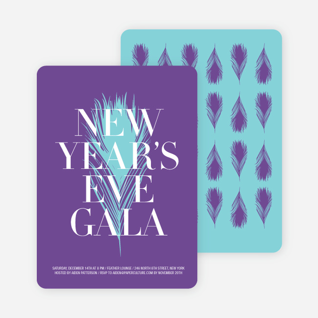 New Year’s Eve Gala Party Invitations - Azure