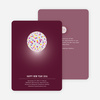 New Year’s Party Invitation - Maroon