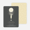 Pop the Champagne New Year’s Party Invitations - Charcoal
