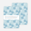 Snowflake Pattern Holiday Invitations - Mystic Blue