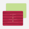 Striped Icons Holiday Invitations - Burgundy