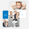 New Year’s Card Photo Collage - Blue