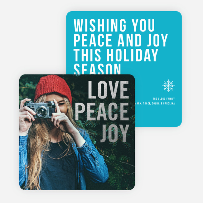 big and bold foil holiday cards paper culture