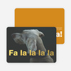 Fa-la-la-la-Foil: Deck the Halls or Diction Foil Holiday Photo Cards - Yellow