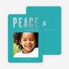 Foil Peace Holiday Cards - Blue