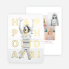 Happy Holidays Cards Foil Outline - Red