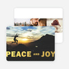Peace & Joy Holiday Foil Cards - Red