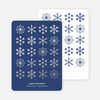 Snowflakes Galore Holiday Cards - Blue