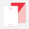Diagonal Split Custom Stationery - Red