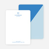 Diagonal Split Custom Stationery - Blue