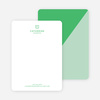 Diagonal Split Custom Stationery - Green