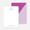 Diagonal Split Custom Stationery - Purple