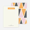 Pyramid Patterns Personal Stationery - Orange
