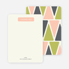 Pyramid Patterns Personal Stationery - Pink
