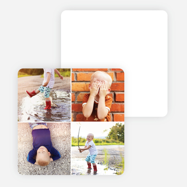 Squared Up Thank You Cards - Black