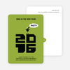 Chic New Year’s Eve Party Bird Invitations - Asparagus Green