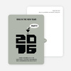 Chic New Year’s Eve Party Bird Invitations - Silver Grey