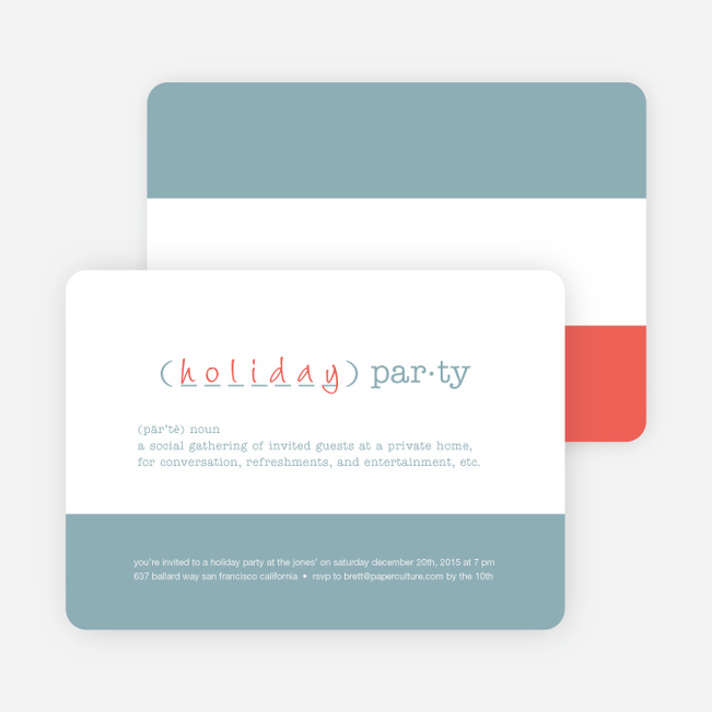 holiday party definition holiday