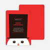 Snowman Hat - Fire Engine Red