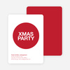 Overlapping Christmas Circles Invitations - Pomegranate