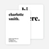 Bold & Modern Custom Stationery - Black