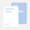 Bold & Modern Custom Stationery - Blue