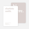 Bold & Modern Custom Stationery - Gray