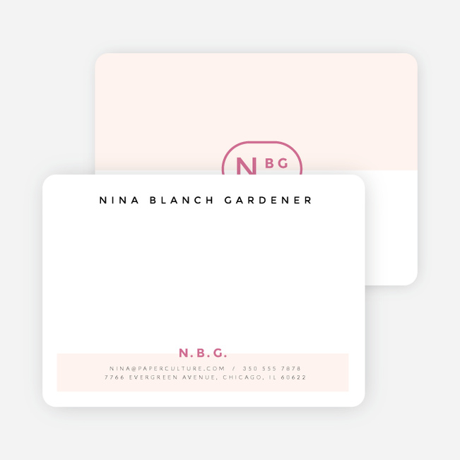 Color Splash Notecards - Pink