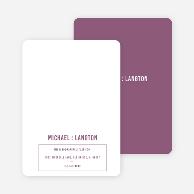 Contrast Stationery - Purple