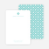 Geometric Stars Notecards - Blue