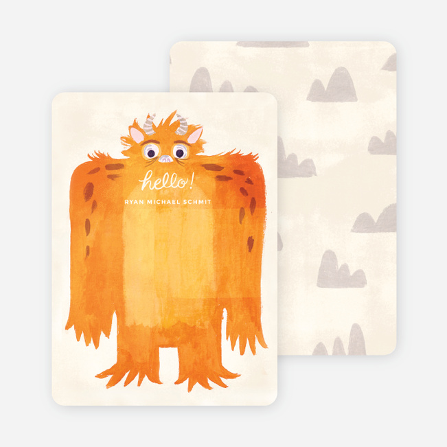 Monster Mash Thank You Cards - Orange