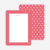 Polka Dot Love Custom Stationery - Pink