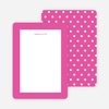 Polka Dot Love Custom Stationery - Purple