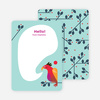 Rooster Awakening Notecards - Blue