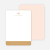 Royal Crown Custom Stationery - Pink