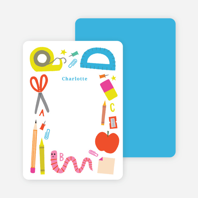 School Supplies Stationery - Blue