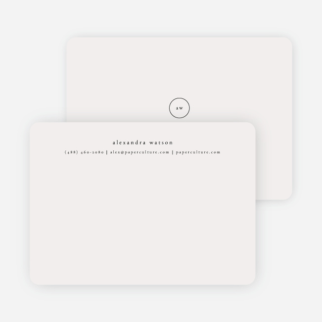 Simple & Elegant Stationery - Black