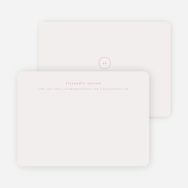 Simple & Elegant Stationery - Purple