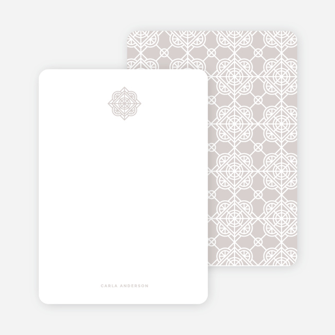 Tile Pattern Stationery - Gray