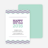 New Year Resolutions Party Invitations - Purple