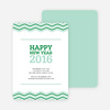 New Year Resolutions Party Invitations - Green