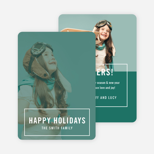 Big Statement Holiday Cards - White