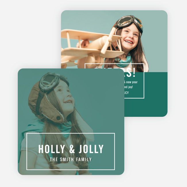 Holly & Jolly Christmas Cards - White
