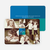 Collage of Joy Multi-Photo Holiday Cards - Blue