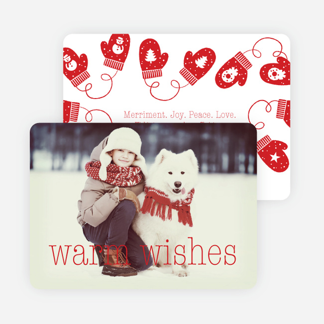Mittens and Warm Wishes - Red