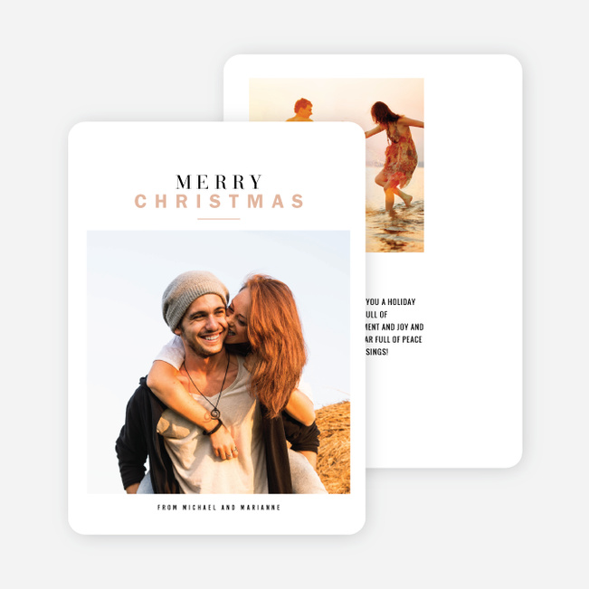 Sweet and Simple Holiday Cards - Beige