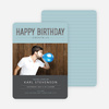 Cocktail Themed Birthday Party Invitations - Blue